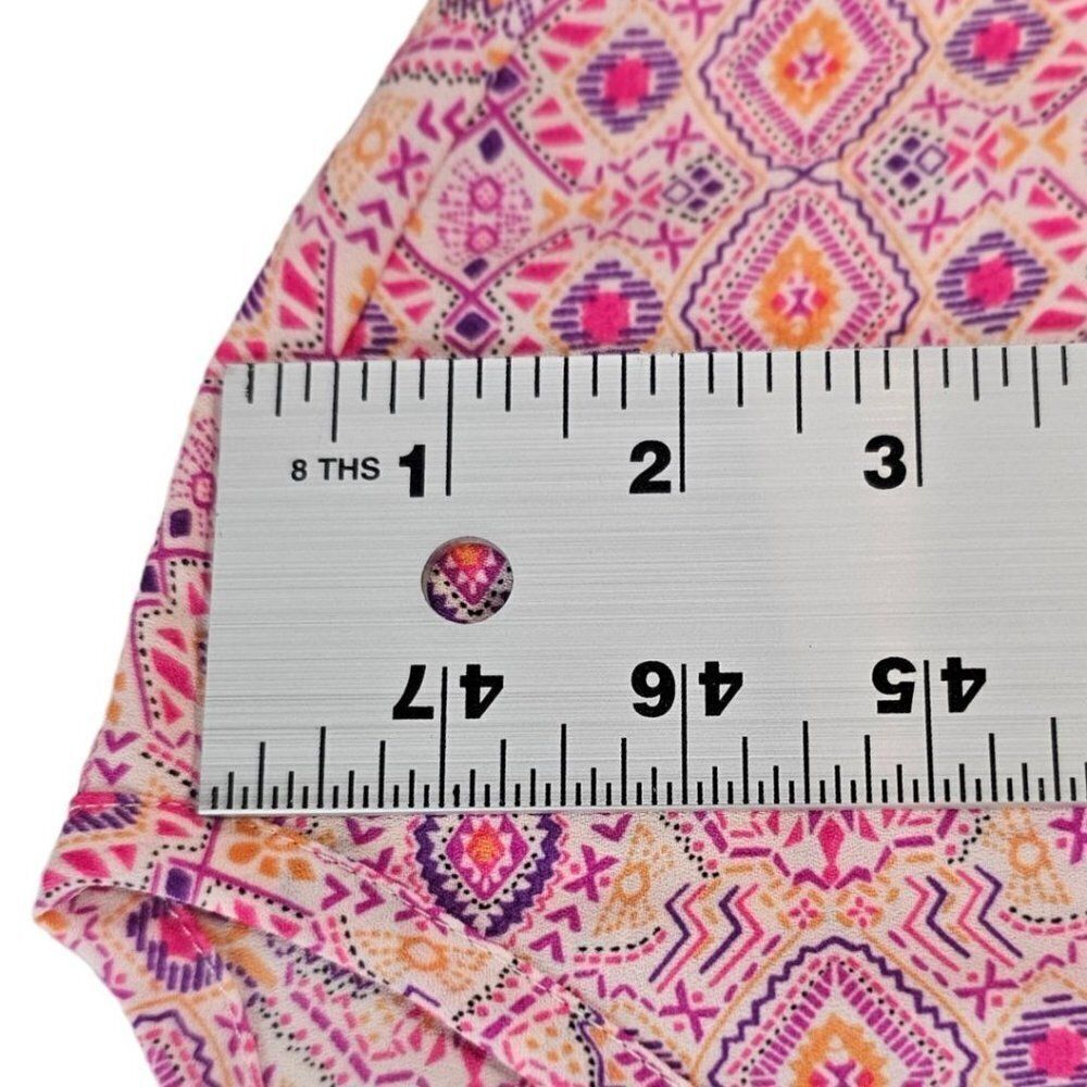 Cynthia Rowley Womens L Pink Purple Lightweight Sleeveless Tunic Blouse - Picture 8 of 10
